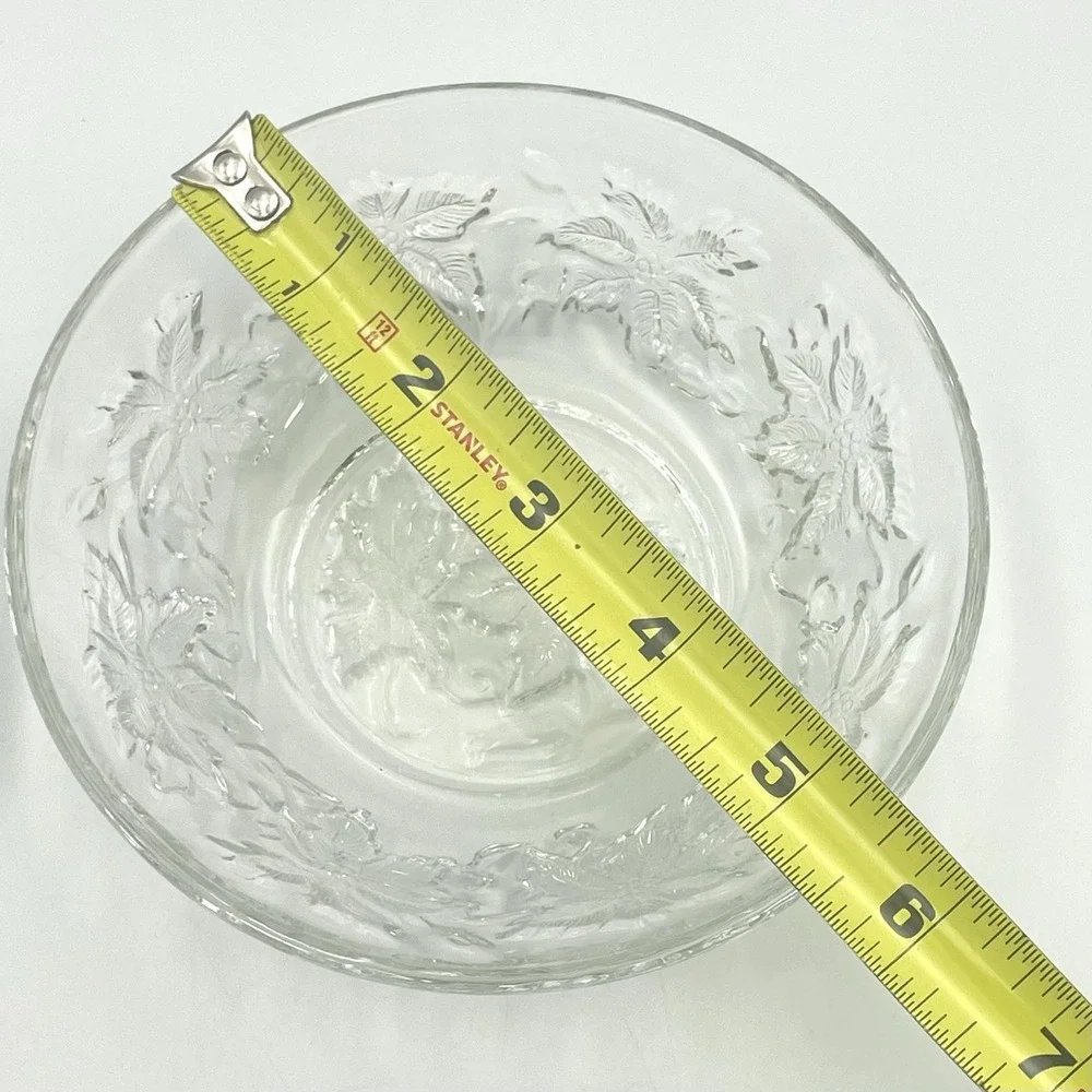 Vintage 1990s Princess House Fantasia Crystal Dessert‎ Fruit Bowls Set Of 2